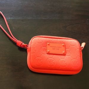 Michael Kors Orange Wristlet